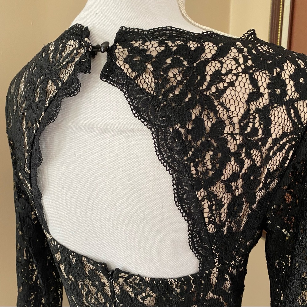 Venus Black Couture Lace Formal Dress - Picture 8 of 13